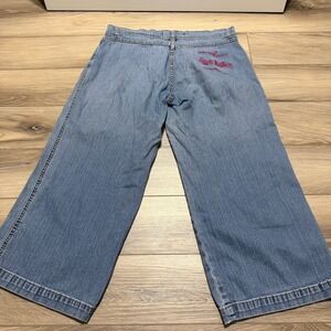 VTG Apple Bottom Jeans Embroidered Picked Fresh Daily Low Rise Women Size 8 Y2K